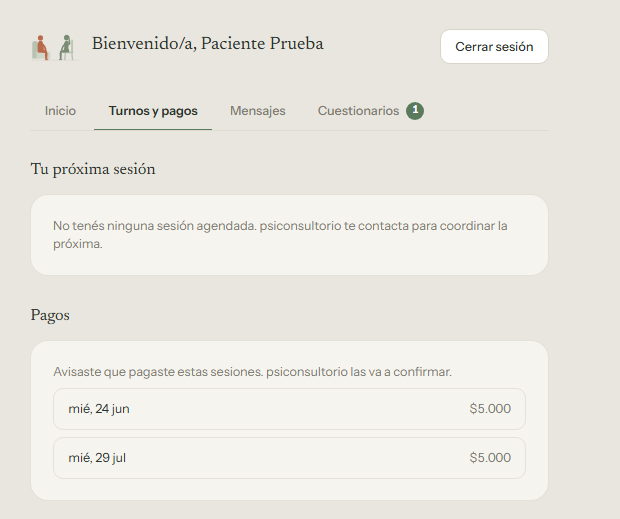 El portal del paciente: sus turnos, sus pagos y sus cuestionarios